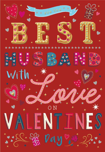 Picture of FOR THE HUSBAND WITH LOVE ON VALENTINES DAY CARD